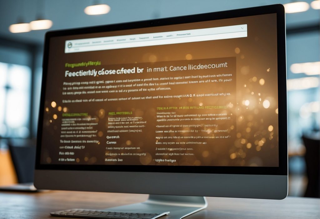 A computer screen displaying the homepage of a company's website with the option to deactivate or cancel a Feetify Account.