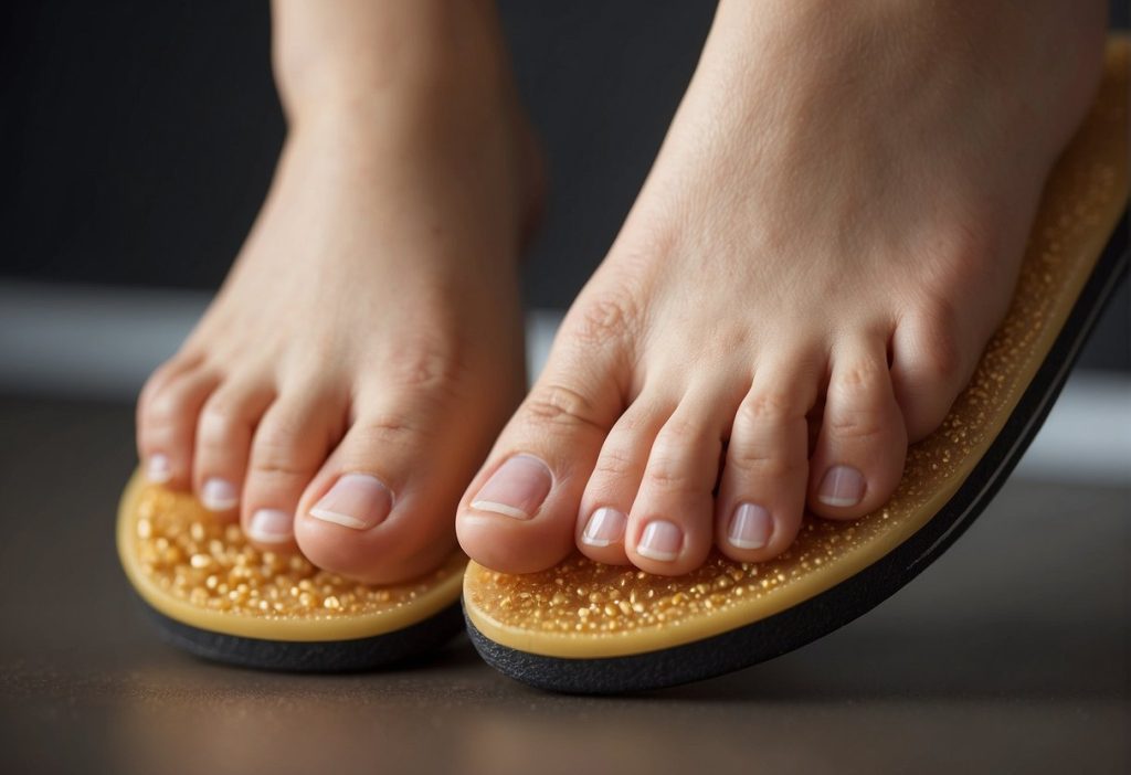 A woman's toes, a fascination for some, peek out from a pair of flip flops, raising legal implications around the sharing of toe pics.